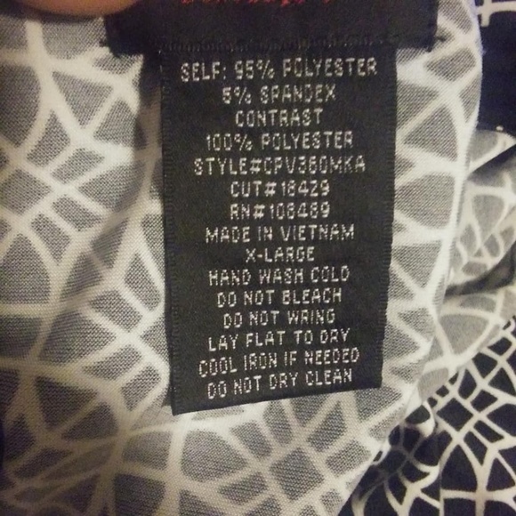 HOT TEMPERED Women's Wrap Geometrical Top Black - Picture 7 of 8